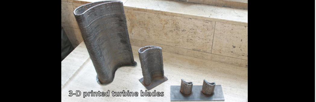 3-D printed turbine blades